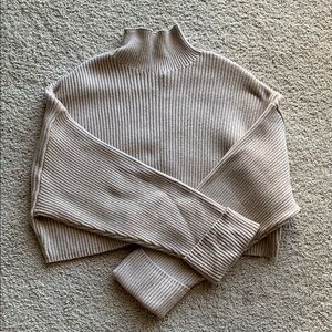 Zara Beige Ribbed Sweater
